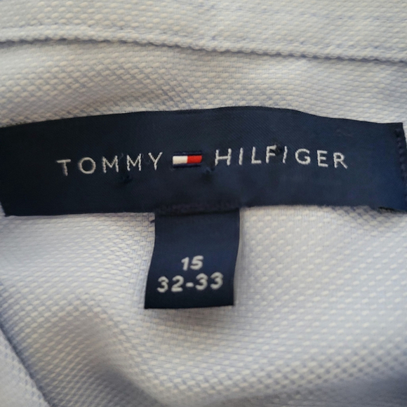 Tommy Hilfiger Men's Dress Shirt Size 15 Neck 32-33 Sleeves Excellent Condition - Picture 6 of 6